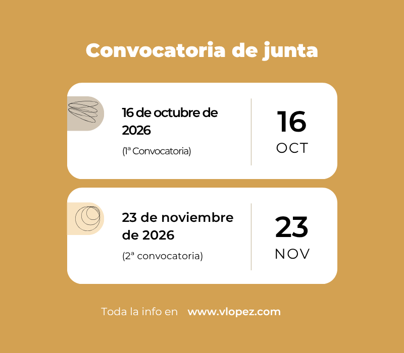 Convocatoria de junta 2026