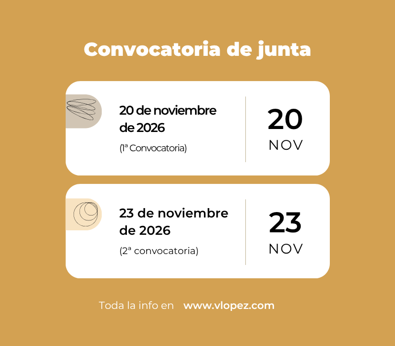 Convocatoria de junta 2026